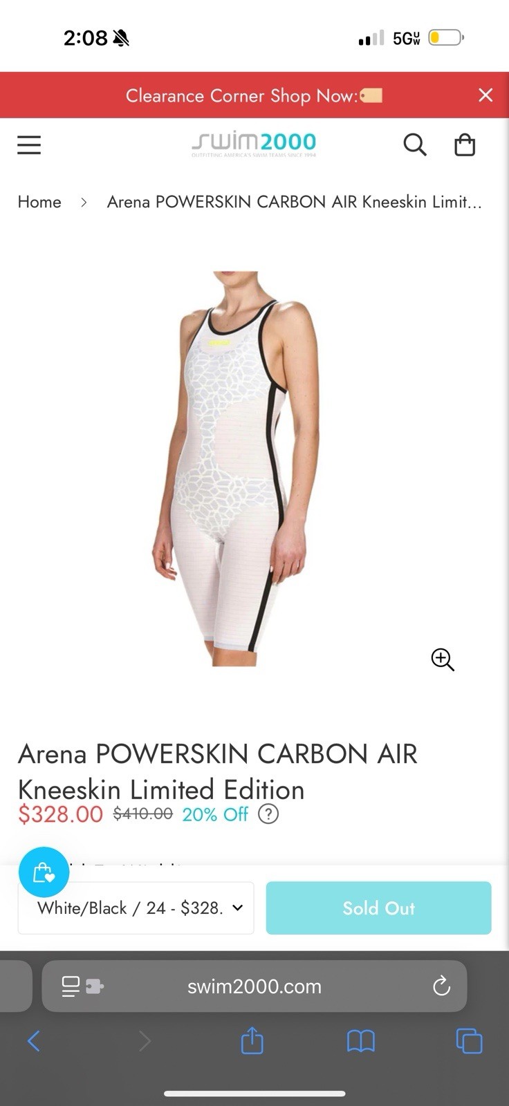 Arena POWERSKIN Carbon Air Open Back Kneeskin 2018 Limited Edition Female