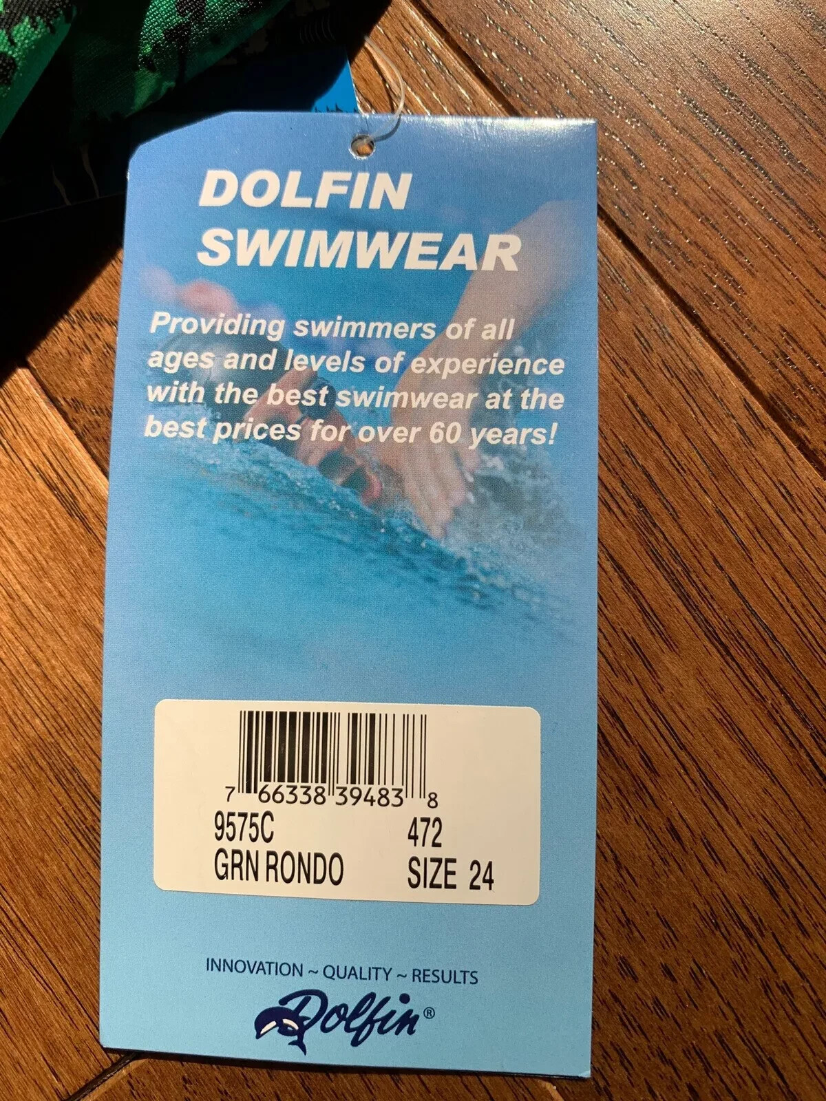 DOLFIN Rondo Print Female DBX Back One Piece Swimsuit Girls 24 NEW with Tags $84