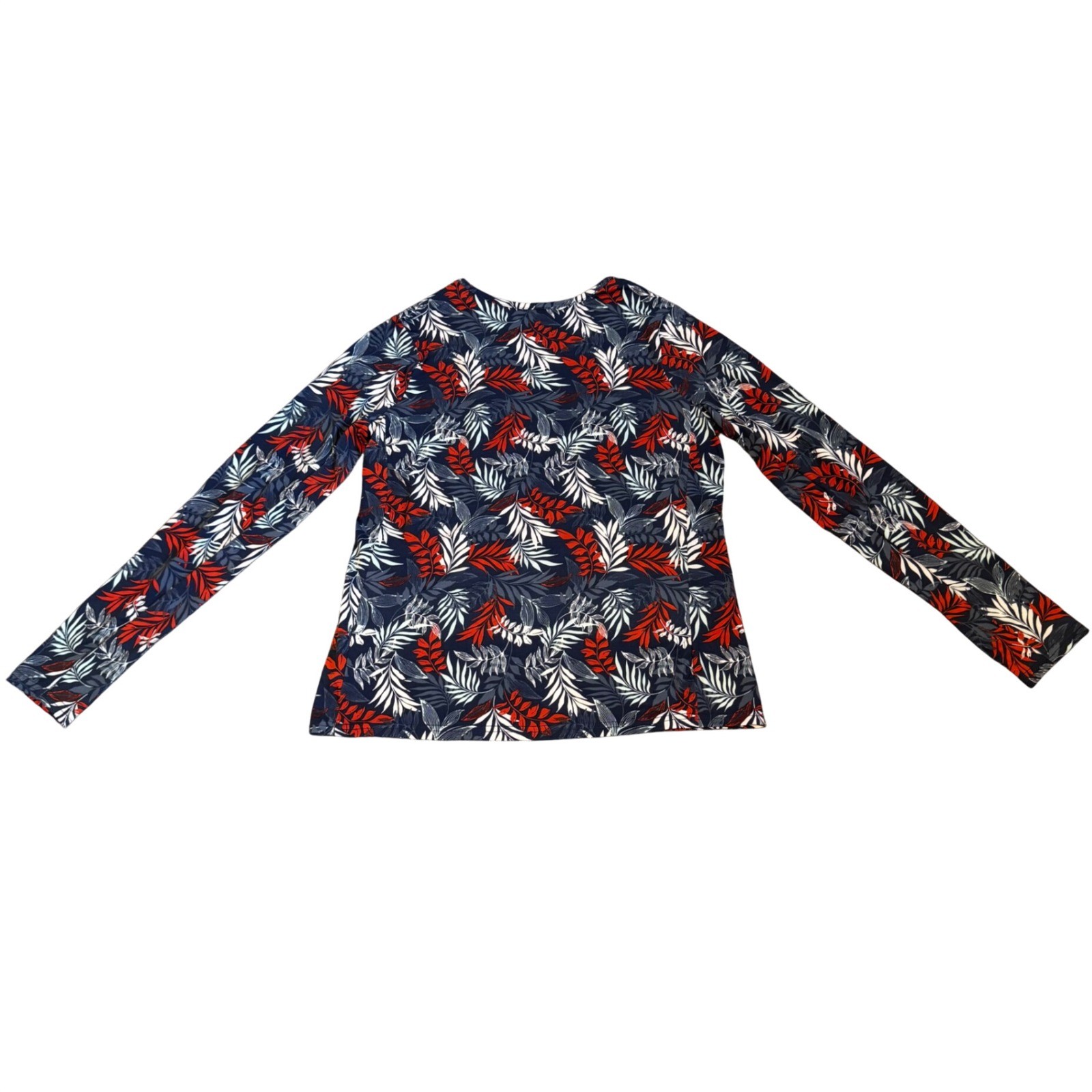 NWT Hang Ten Women’s Long Sleeve Rash Guard Shirt UPF 50+ w/ Zip Pocket Small