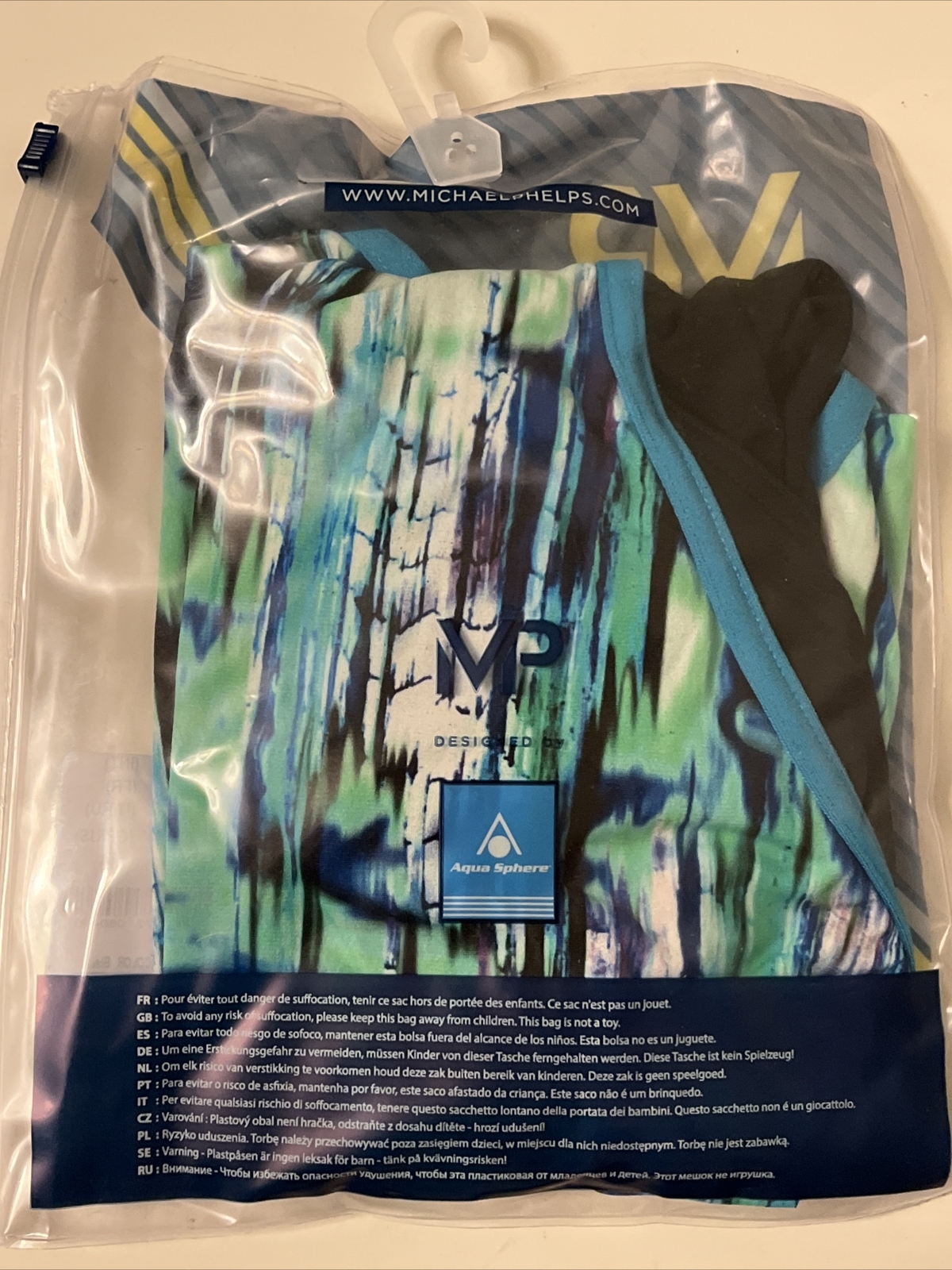 Size 24 Michael Phelps Racing Swim Suit Aqua Infinity Tech! Women Freeze READ!