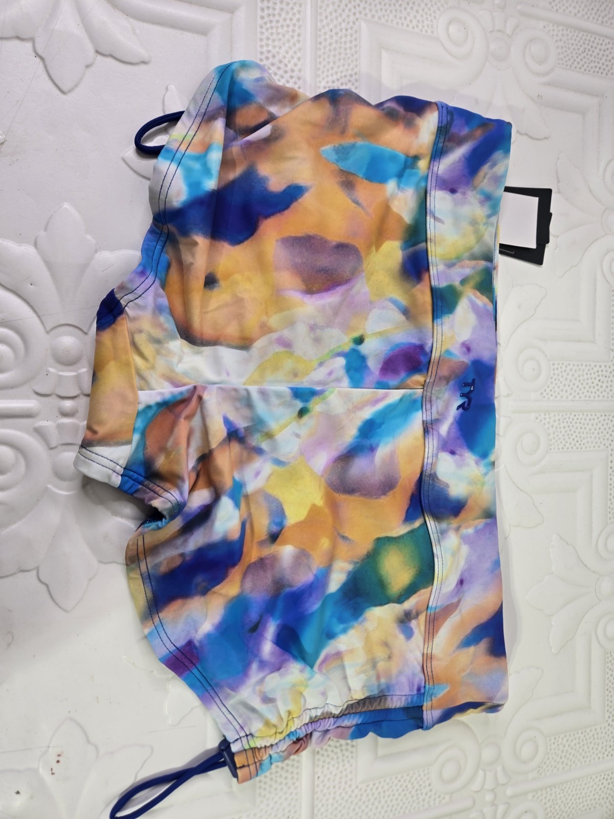 TYR Women’s Della Boyshort Lightweight Multi-Color Swim Bottoms Size 14/16 NWT