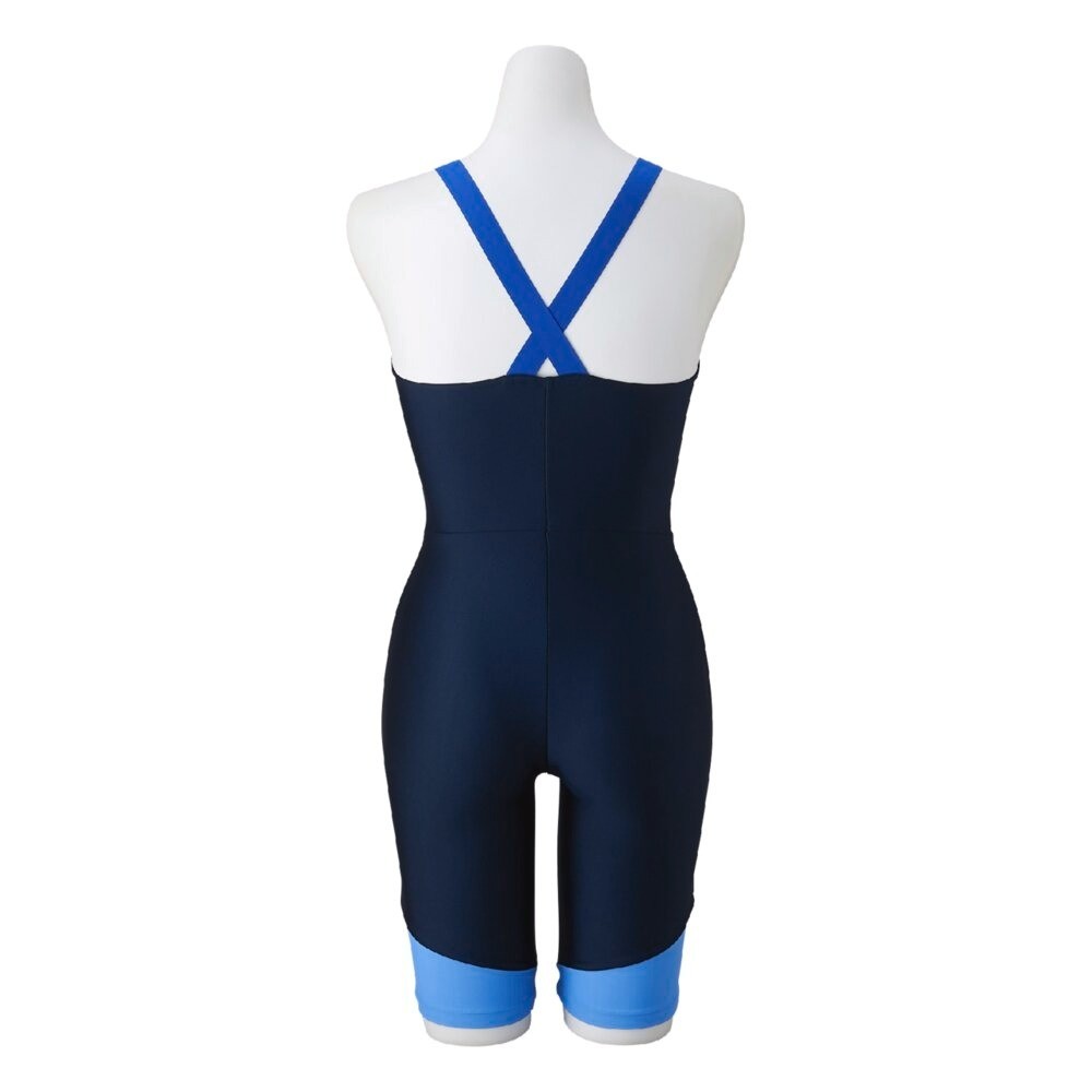 Mizuno Women’s Stroke ONE All-in-One Swim Fitness Suit N2JGB30282 Navy/C.Blue