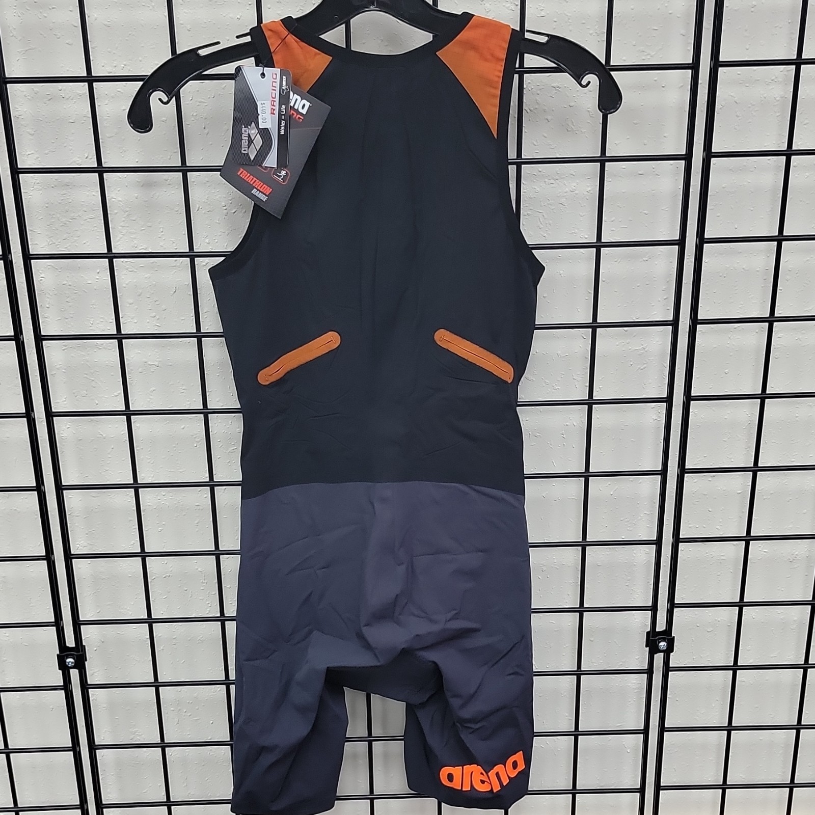 Arena Women’s Zipped Trisuit Triathlon Dark Grey/Black/Orange M (US 12)
