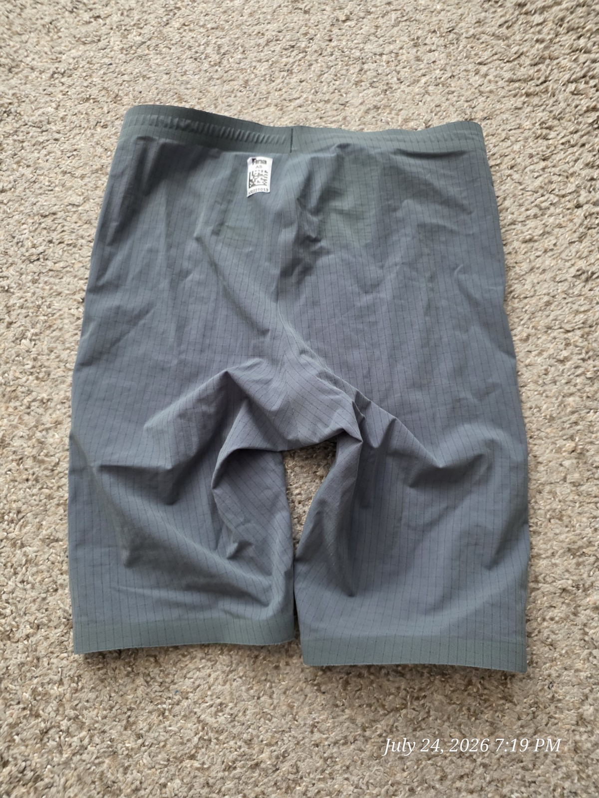 Arena Carbon Duo BOTTOM Only Light Gray Tech Suit Swimsuit Kneeskin Size 30