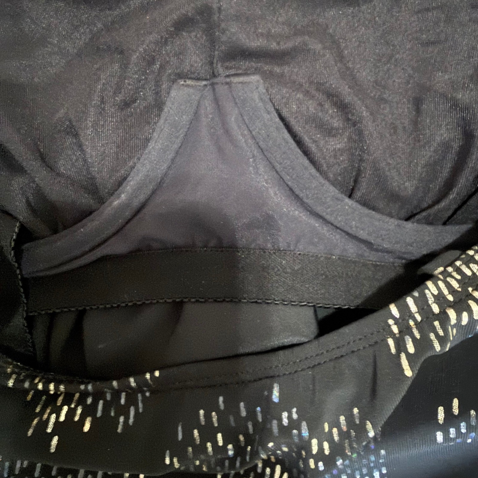 Miraclesuit Womens Size 10 Black Gold Mirage Tankini Top NWT