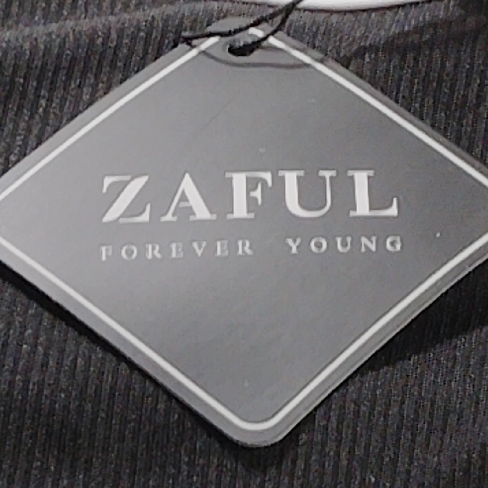 ZAFUL Women’s Scalloped Bandeau Bikini Top – Black/White – 6 (M) – NWT