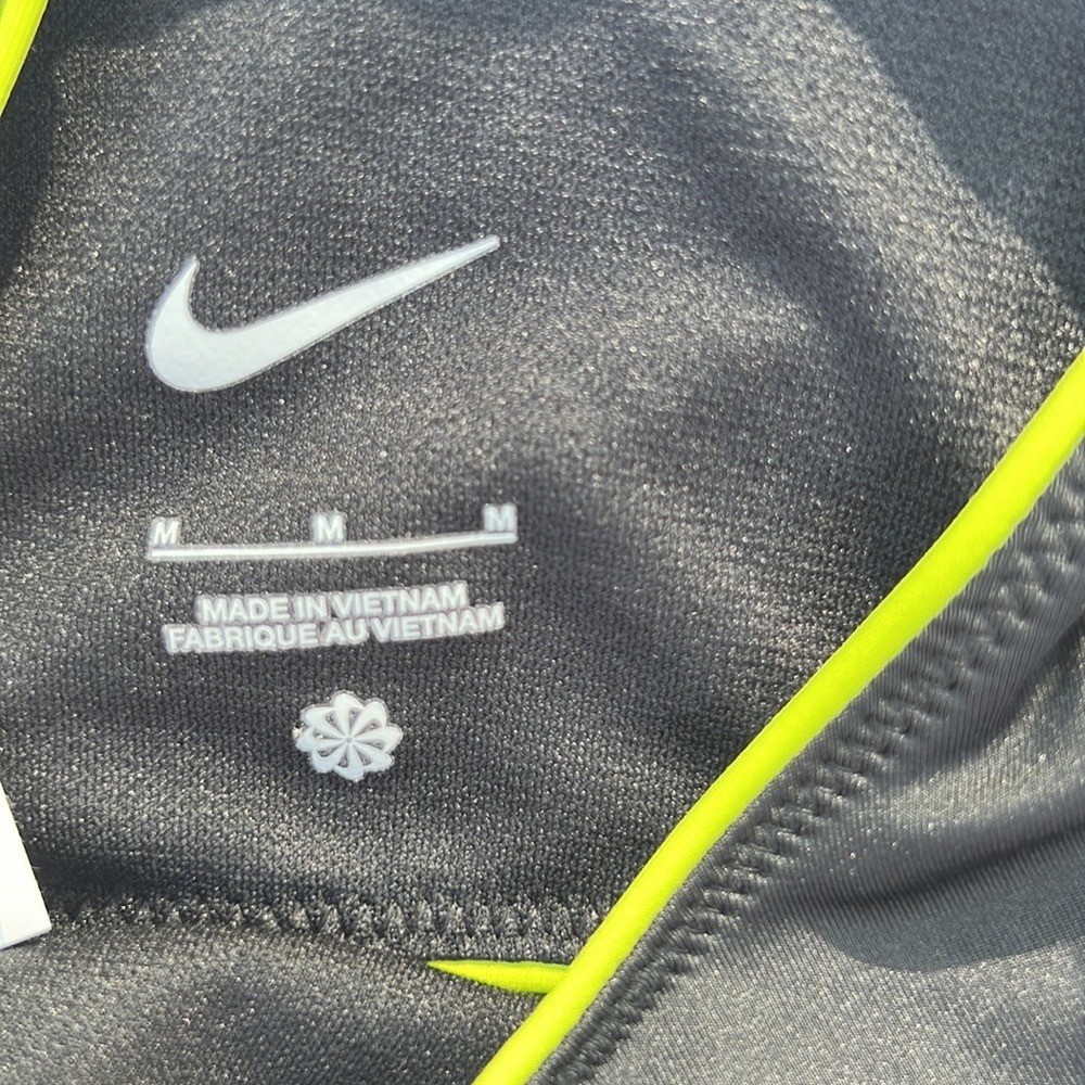NWT Nike Women’s Swim Active Zip Top Blue Black Neon Green Medium Sporty