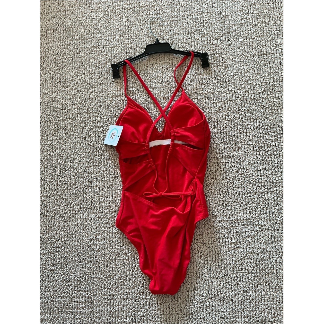 NWT Baywatch style Indigo Rein AMERICANA Red Novelty Back One-Piece