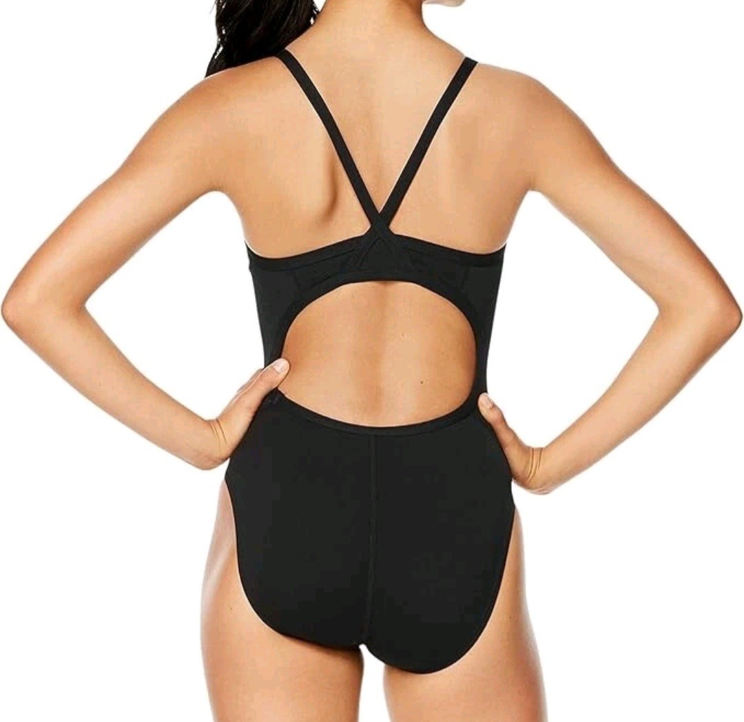 Speedo Endurance Flyback Black Competitive Swimsuit 14/40 New