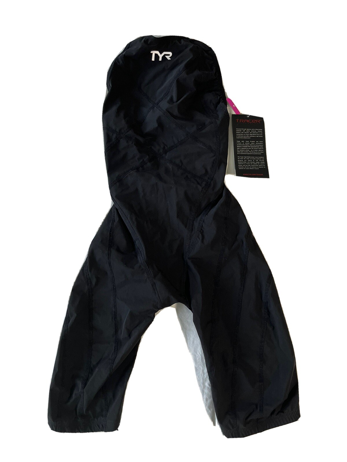 TYR Tracer Light Female Shortjohn Size 26L, Color Black