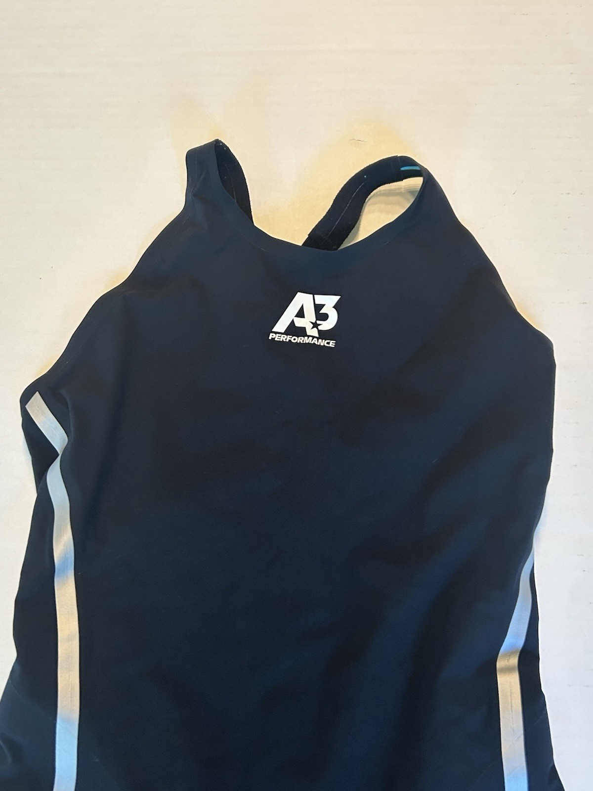 V3 TEAM VICI FEMALE POWERBACK TECHNICAL RACING SWIMSUIT BLACK SILVER SZ 24 Women