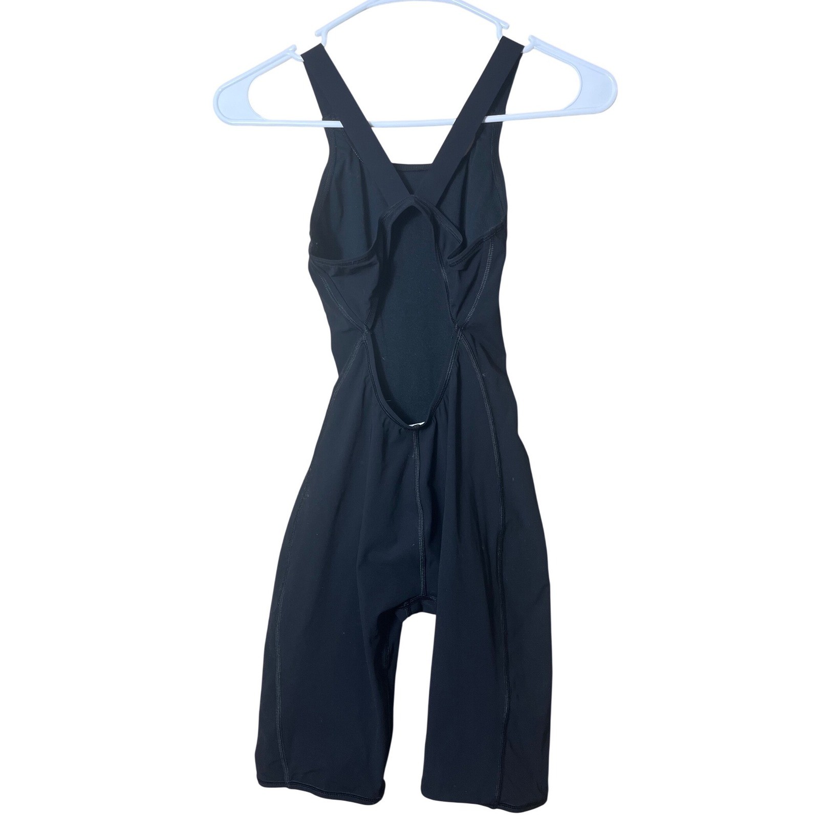 Speedo PowerPLUS Kneeskin Technical Swimsuit Black One Piece Size 28