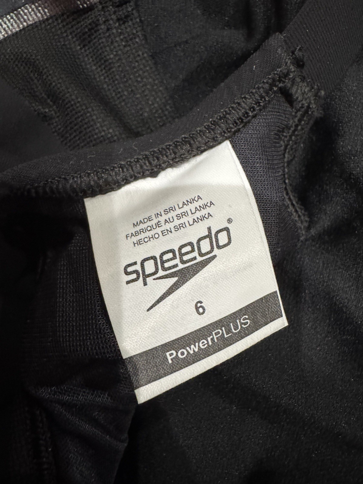 Speedo Power Plus Strap Black Size 6