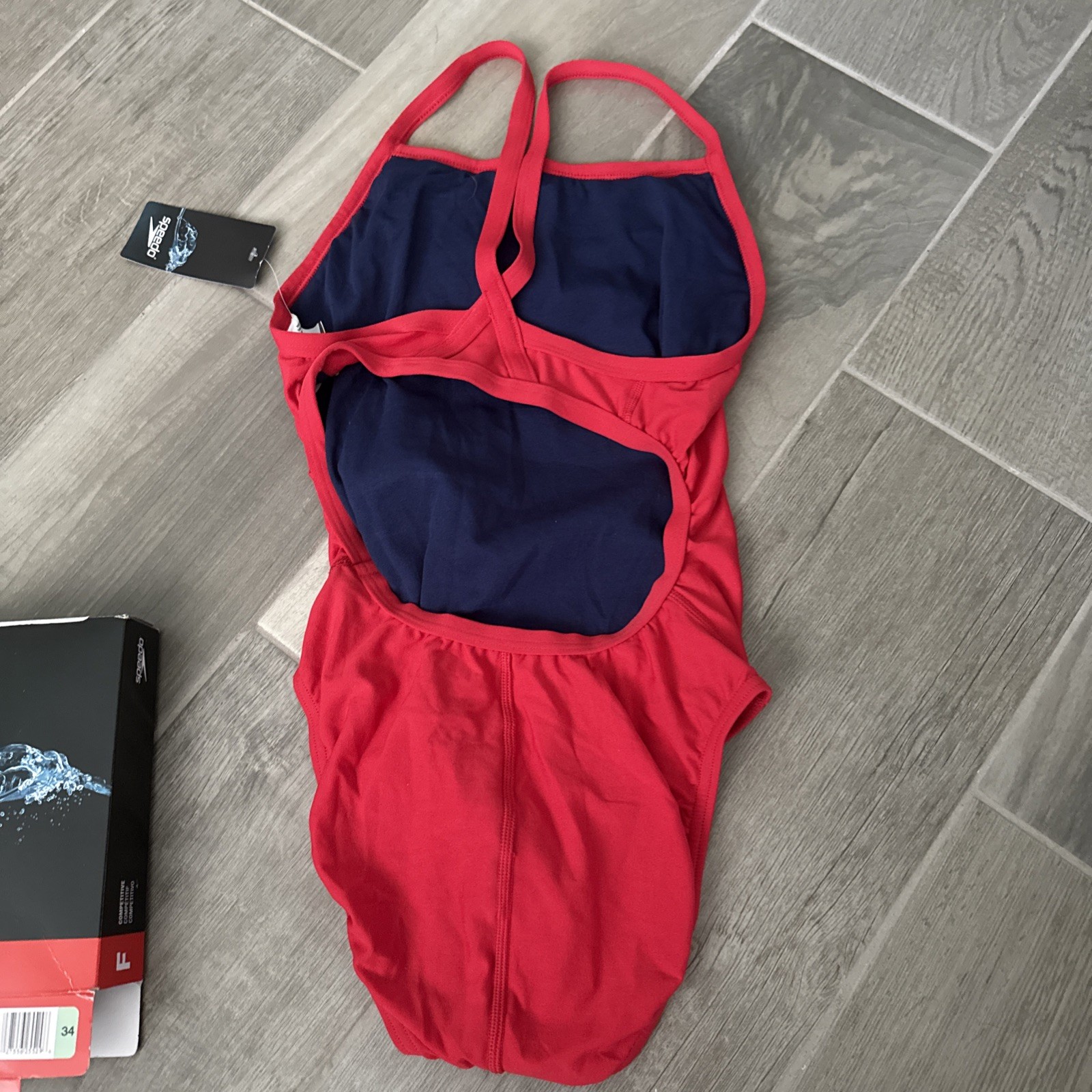 Speedo Competitive One Piece Skimpy Thin Strap Endurance+ Swimwear 8/34