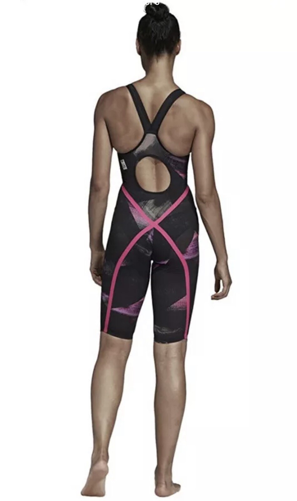 Adidas CD5235 Freestyle XVIII Open Back 22” Swim Suit Speed Skin $469 FINA