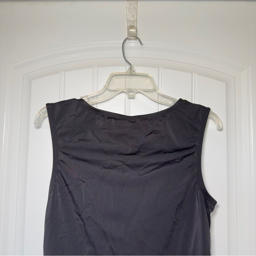 Embrace Your Curves Miraclesuit Brand XL Black Amelia O Ring 1 Piece Swimsuit