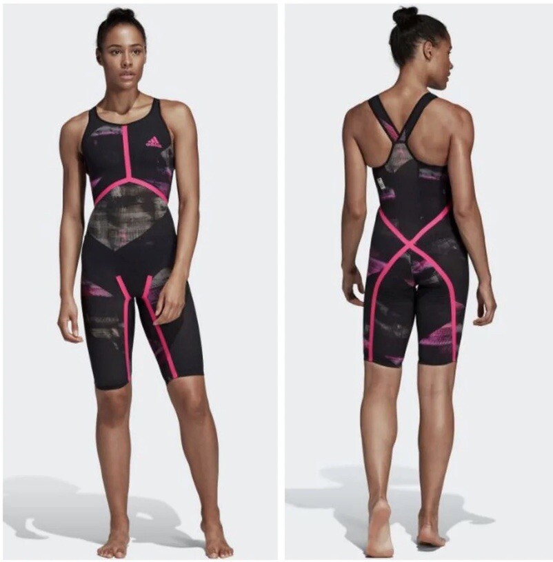 Adidas Adizero XVIII Freestyle Closed Back Knee Tech Swim Suit 16″ NWT $469
