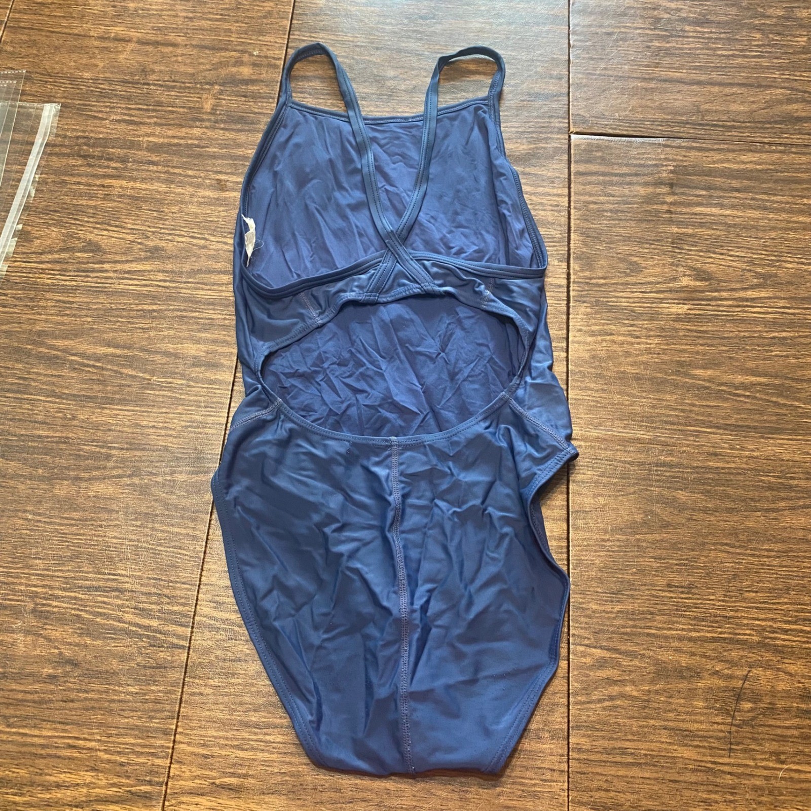Sporti Women Navy Blue Guard One Piece Swimsuit Size 36 Lifeguard Athletic Swim