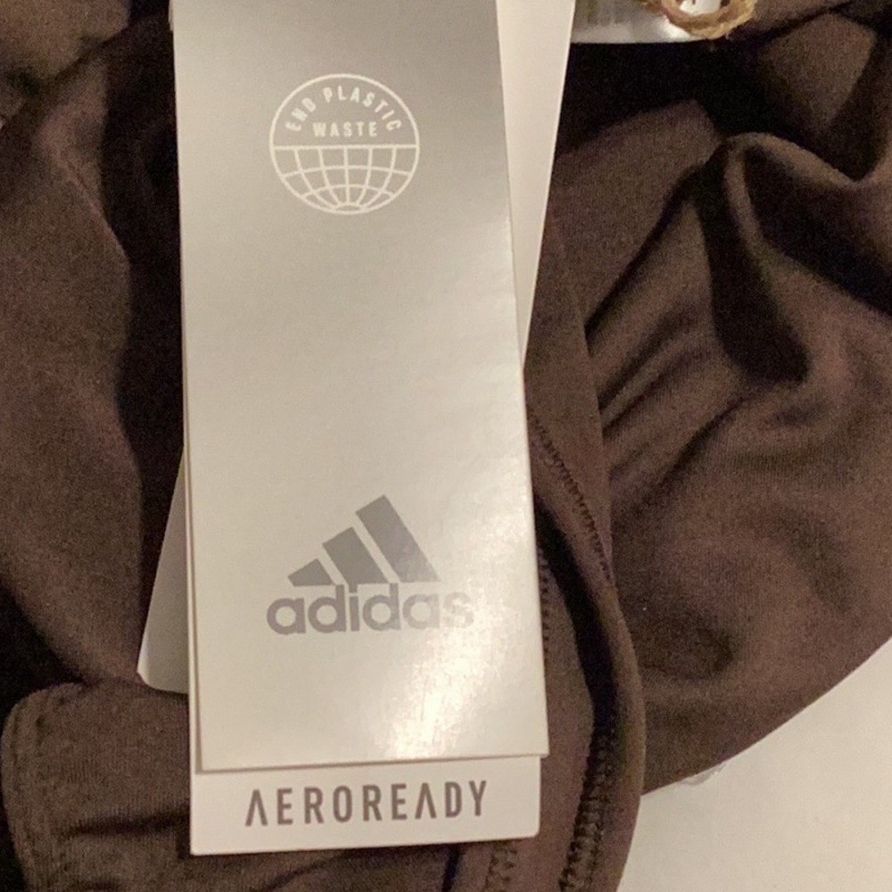 NWT Adidas Size M Water Icons Swimsuit Brown/Black