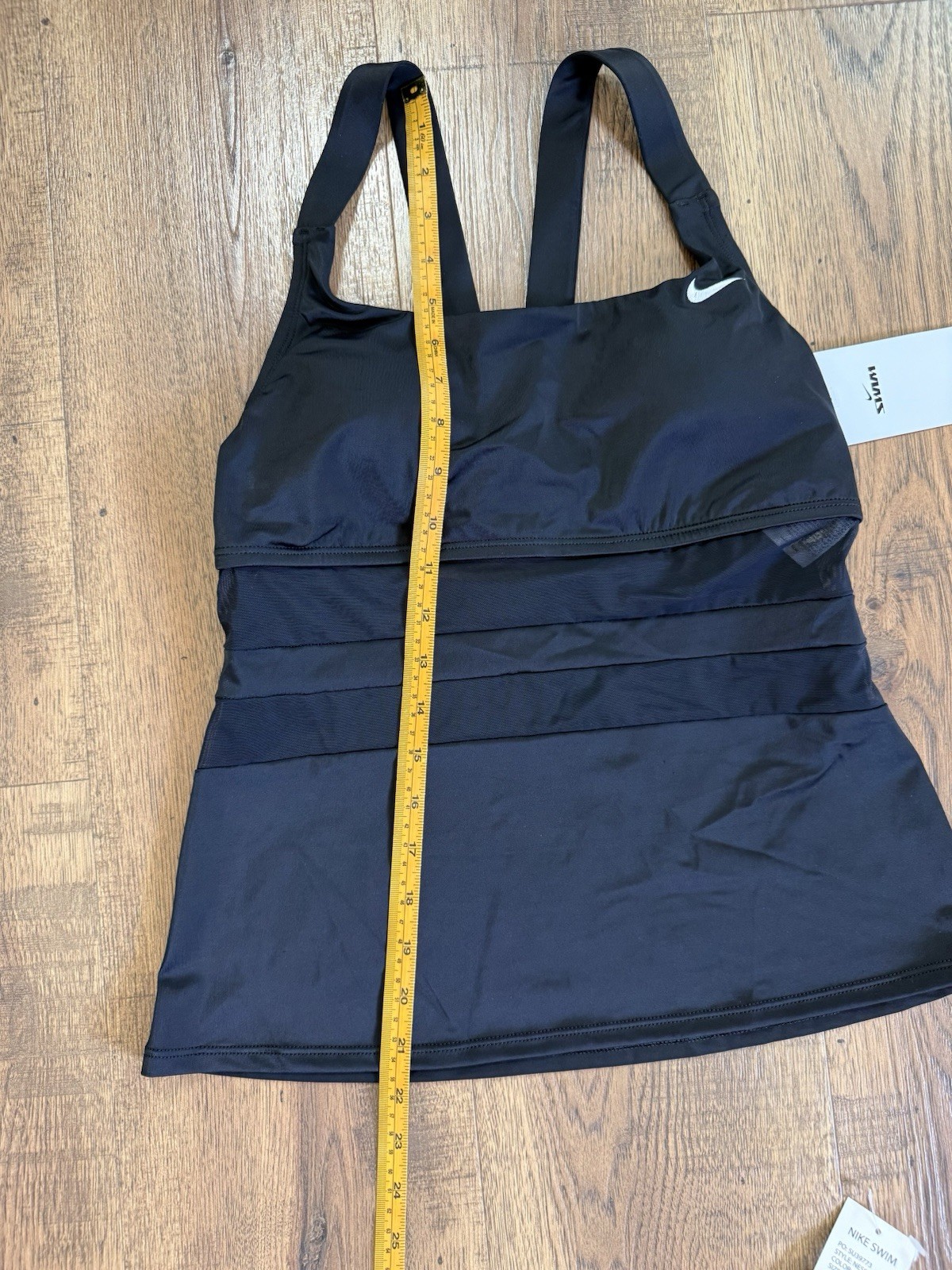 Nike Women’s Black Tankini Competitive Swimwear 2 Piece Set Size M Swimming