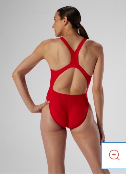 Speedo Women’s One PC Pro Lt Competition Bathing 10 36 Red Lined Swimsuit