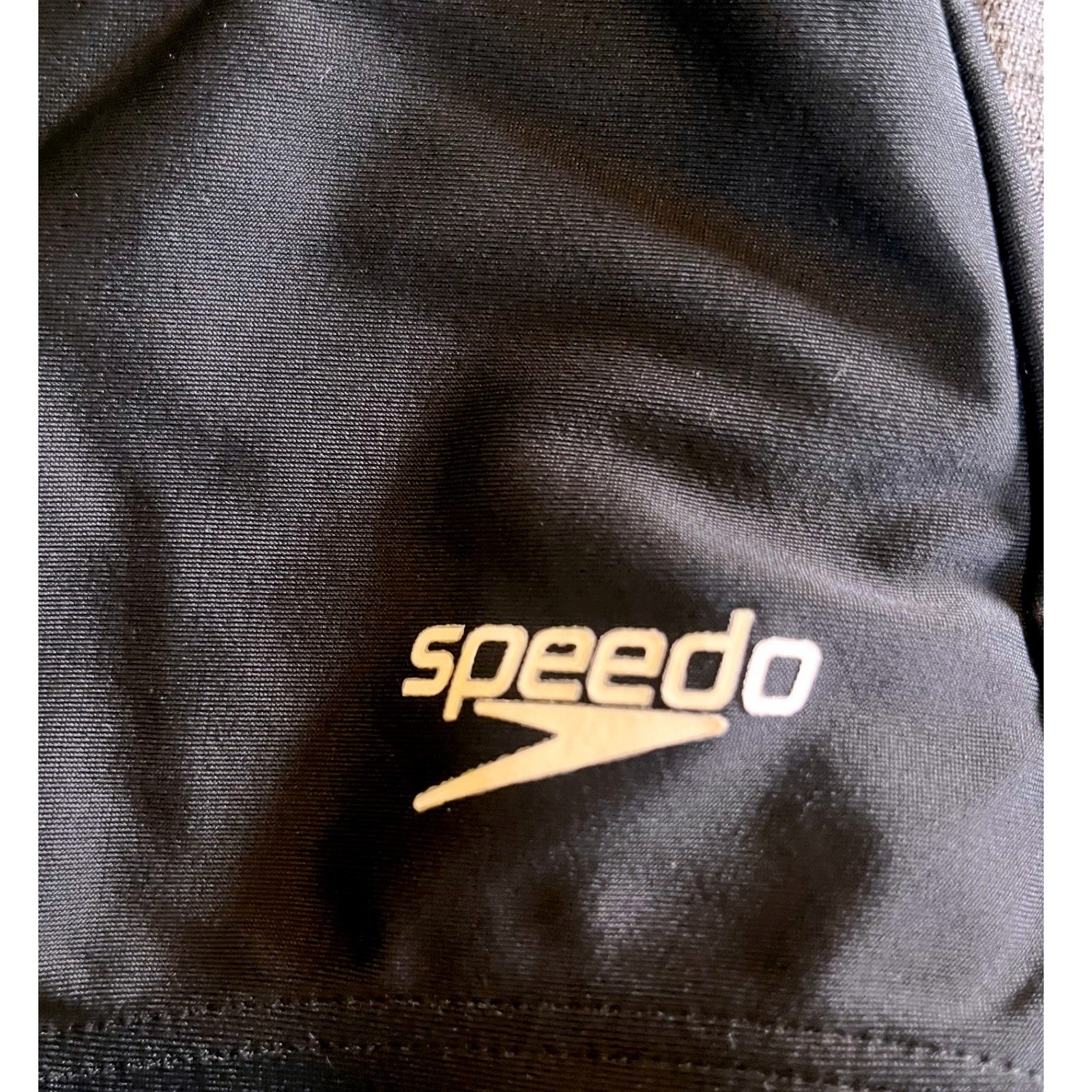 Speedo PowerFLEX Size 6 One Piece Swimsuit Racerback Black 8723601001