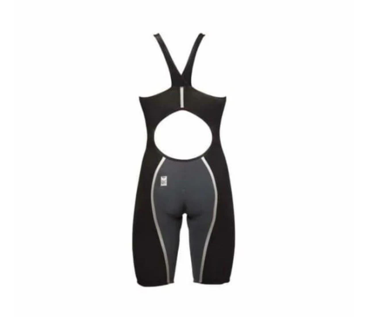 V3 TEAM VICI FEMALE POWERBACK TECHNICAL RACING SWIMSUIT BLACK SILVER SZ 24 Women