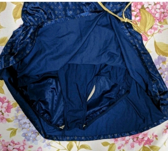 Robby Len ONE PIECE SWIMSUIT Skirt BATHING SUIT Women’s Size 22 22w Navy Plus Sz