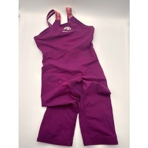 BLUESEVENTY NeroTX Swimsuit Purple Technical Racing Kneeskin Swim Size W20
