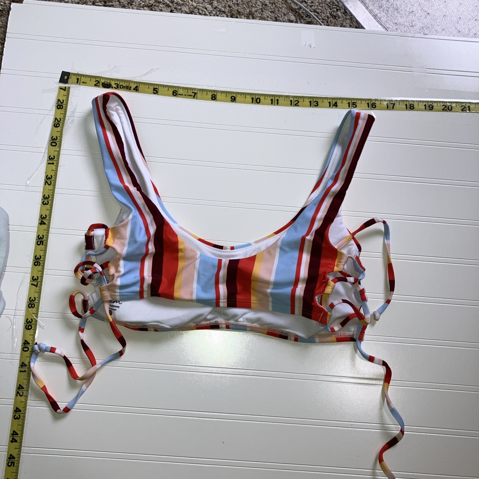 Holster Medium Padded Bikini Top Side Ties Swimsuit