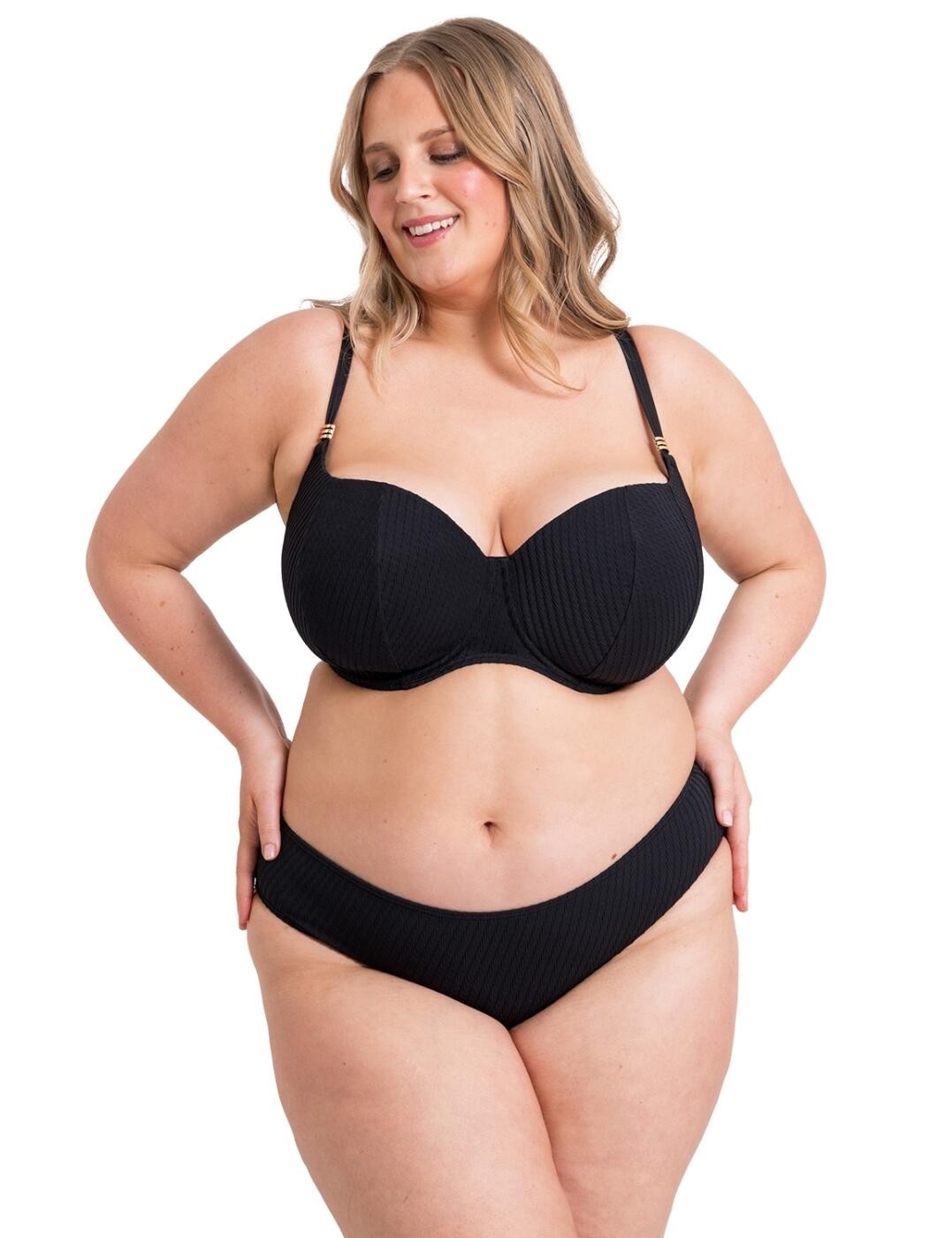 Curvy Kate Jet Set Bikini Top Balcony Padded Supportive Womens Swimwear CS034300