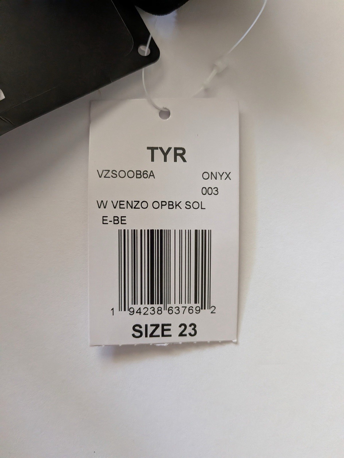 TYR Venzo Open Back Tech Suit Onyx Size 23 NWT FINA Approved Racing Swimsuit