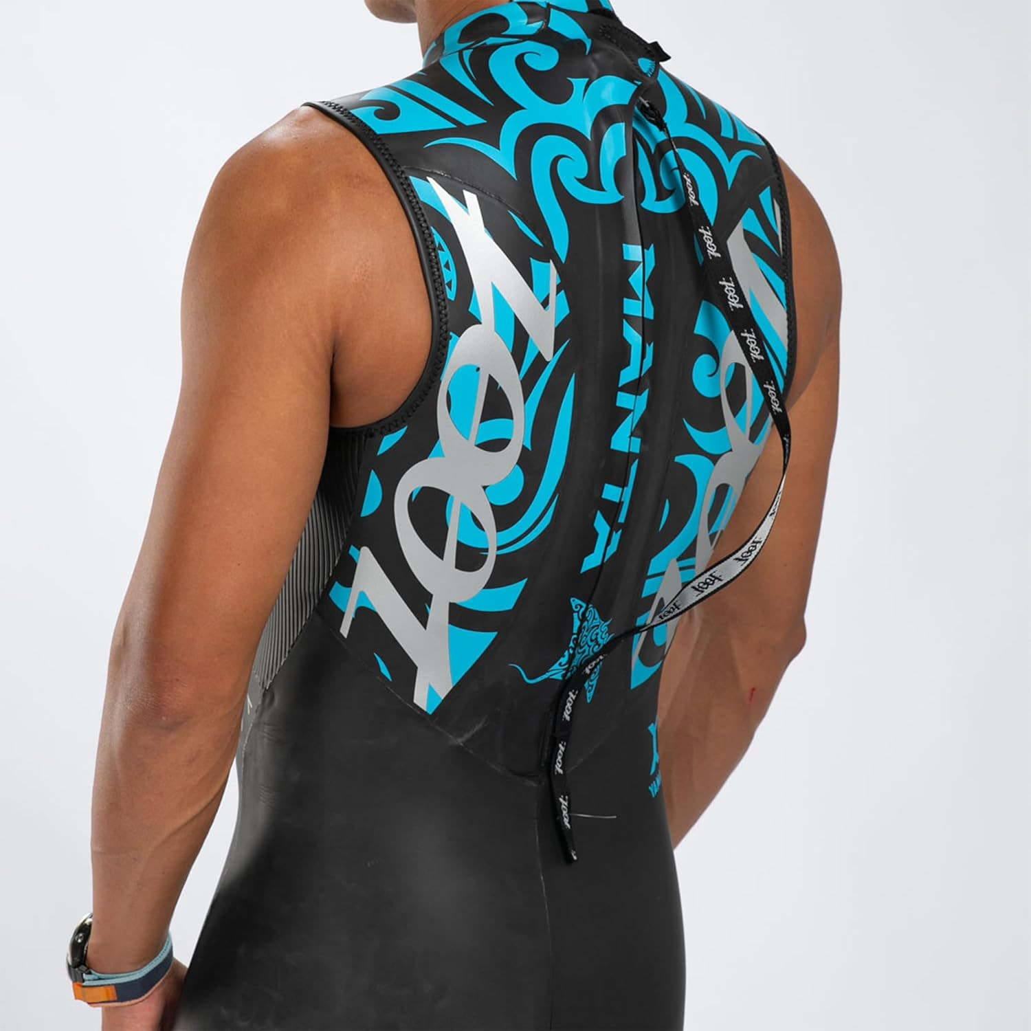 Men’S Manta Sleeveless Wetsuit, Yamamoto Neoprene Triathlon Suit with Hydrophobi
