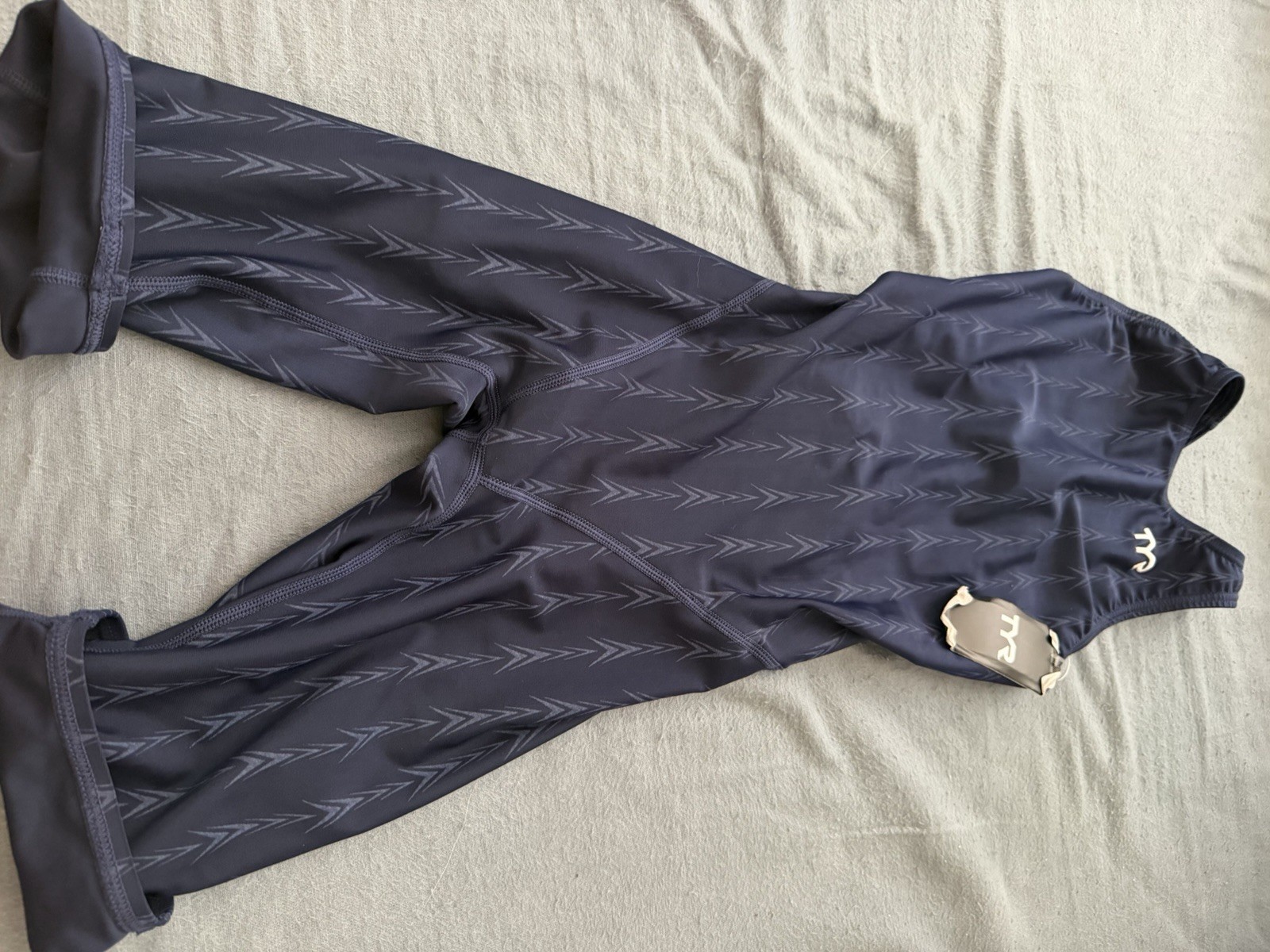 TYR Fusion 2 Competitive Kneeskin One-Piece Racing Swimsuit Dark Blue 28