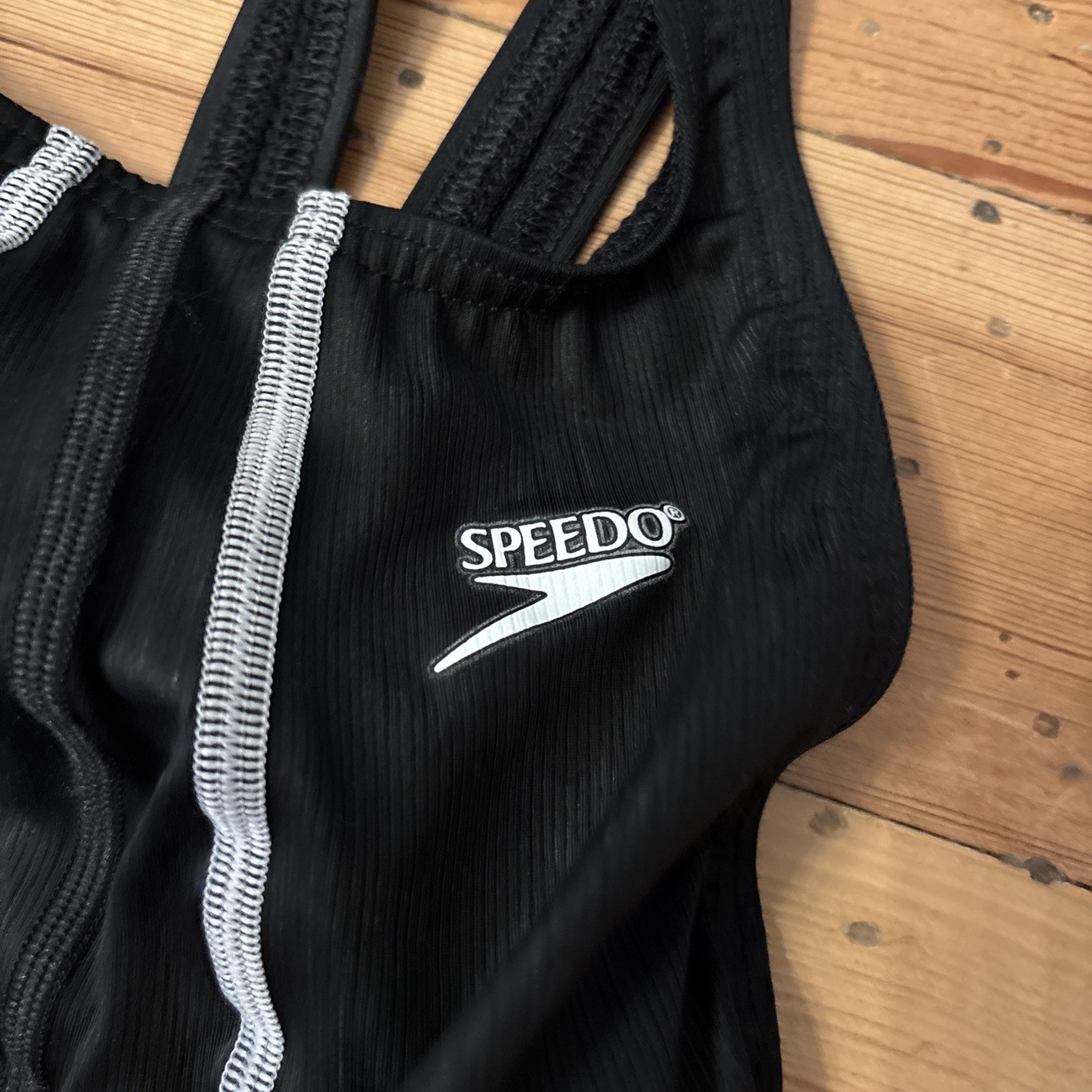 Speedo Competitive Fastskin One-Piece Racing Swimsuit Back Zip Size 26