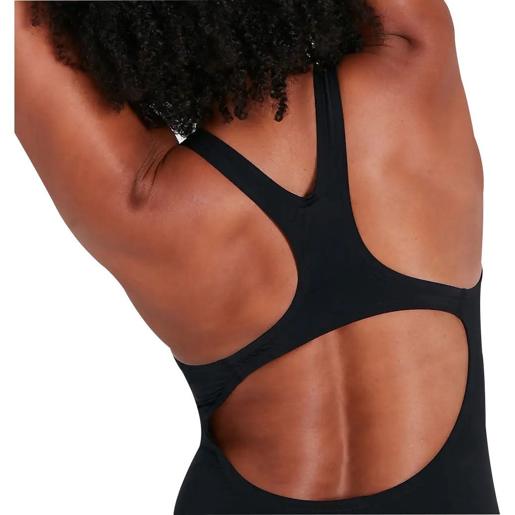 Speedo Digital Placement Medalist Womens Swimsuit Black Swimming Lined Ladies