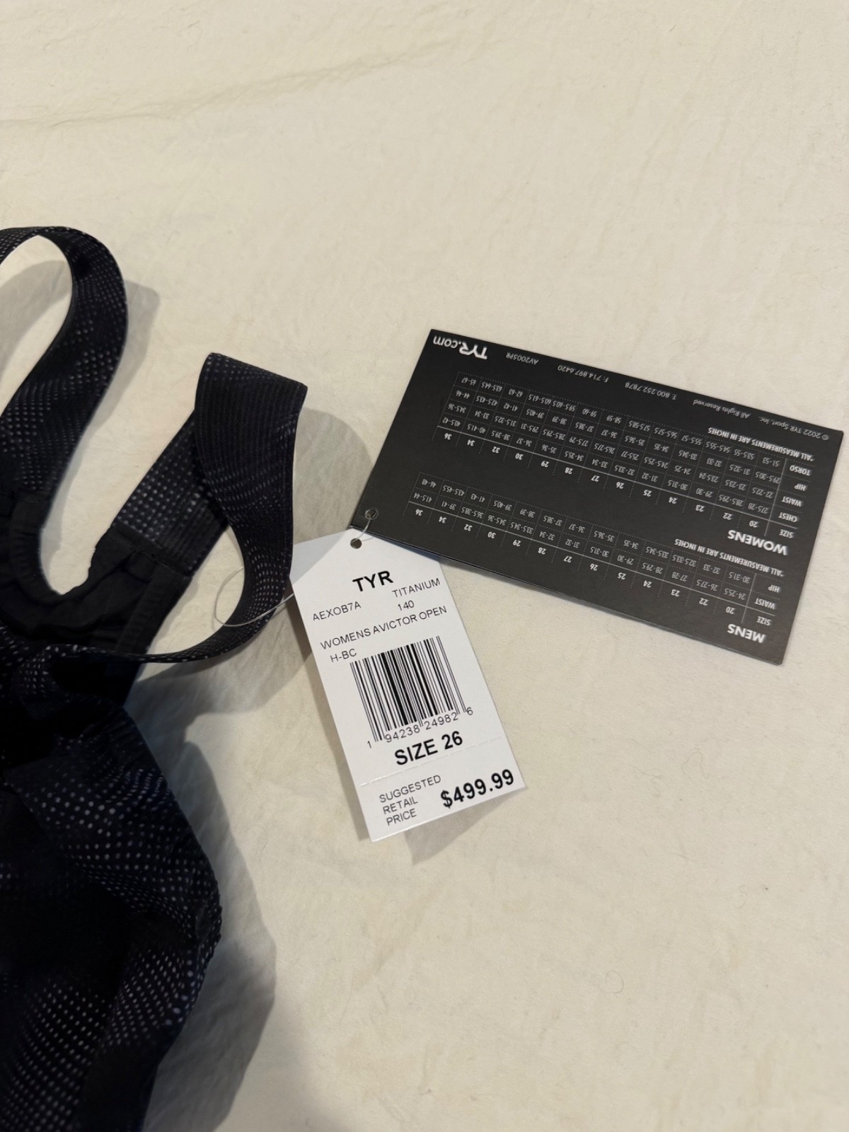 TYR Avictor 2.0 Women’s Open Back Tech Suit Size 26 Brand New with Tags