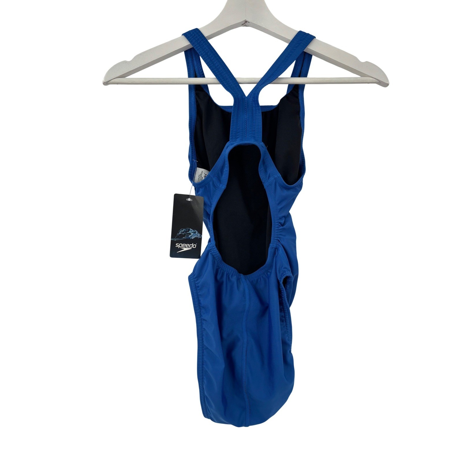 Speedo Pro LT One Piece Swimsuit Womens 30 Royal Blue Training Racerback