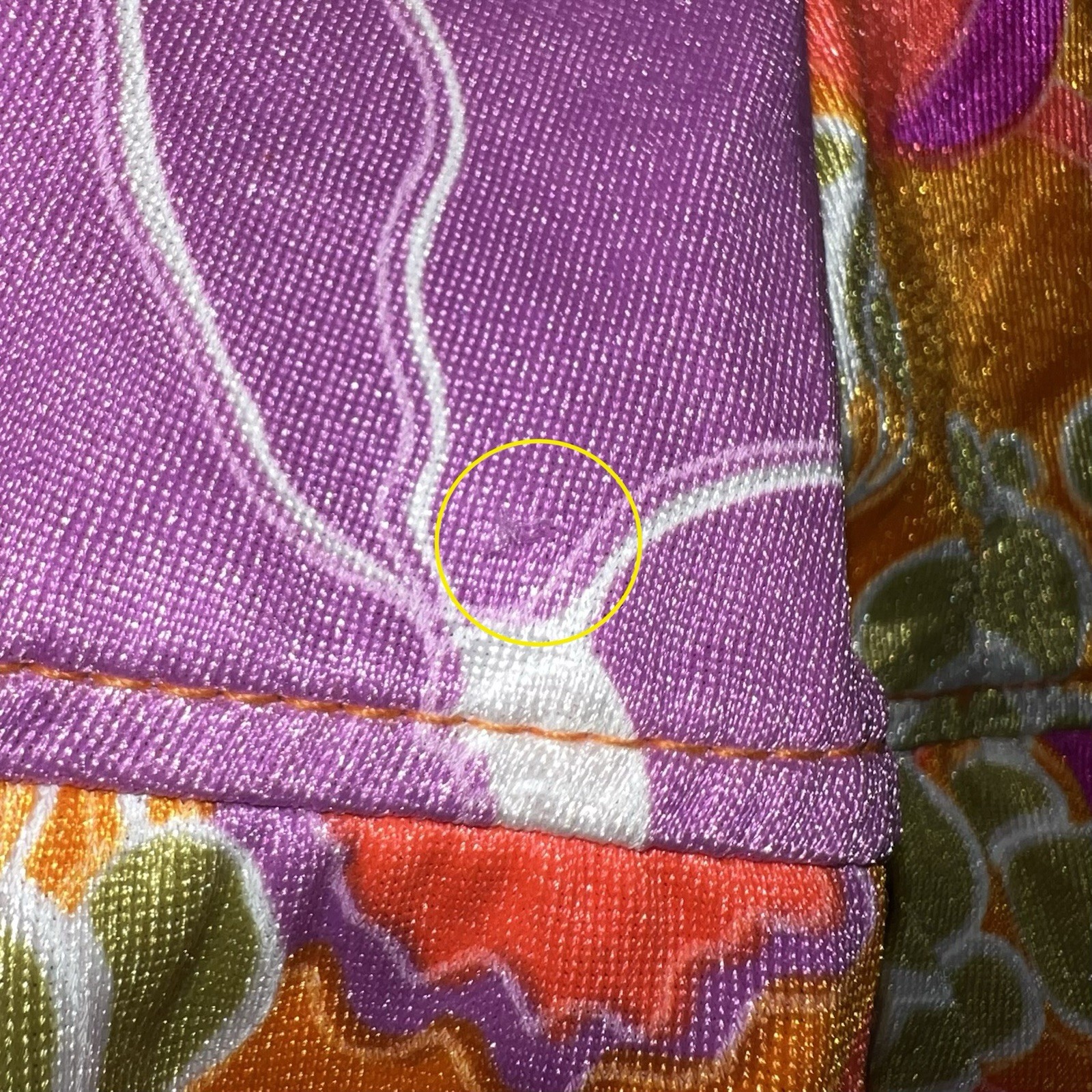 Vintage JANTZEN Orange Floral ONE-PIECE SKIRTED SWIMSUIT Beach Pool Womens 12