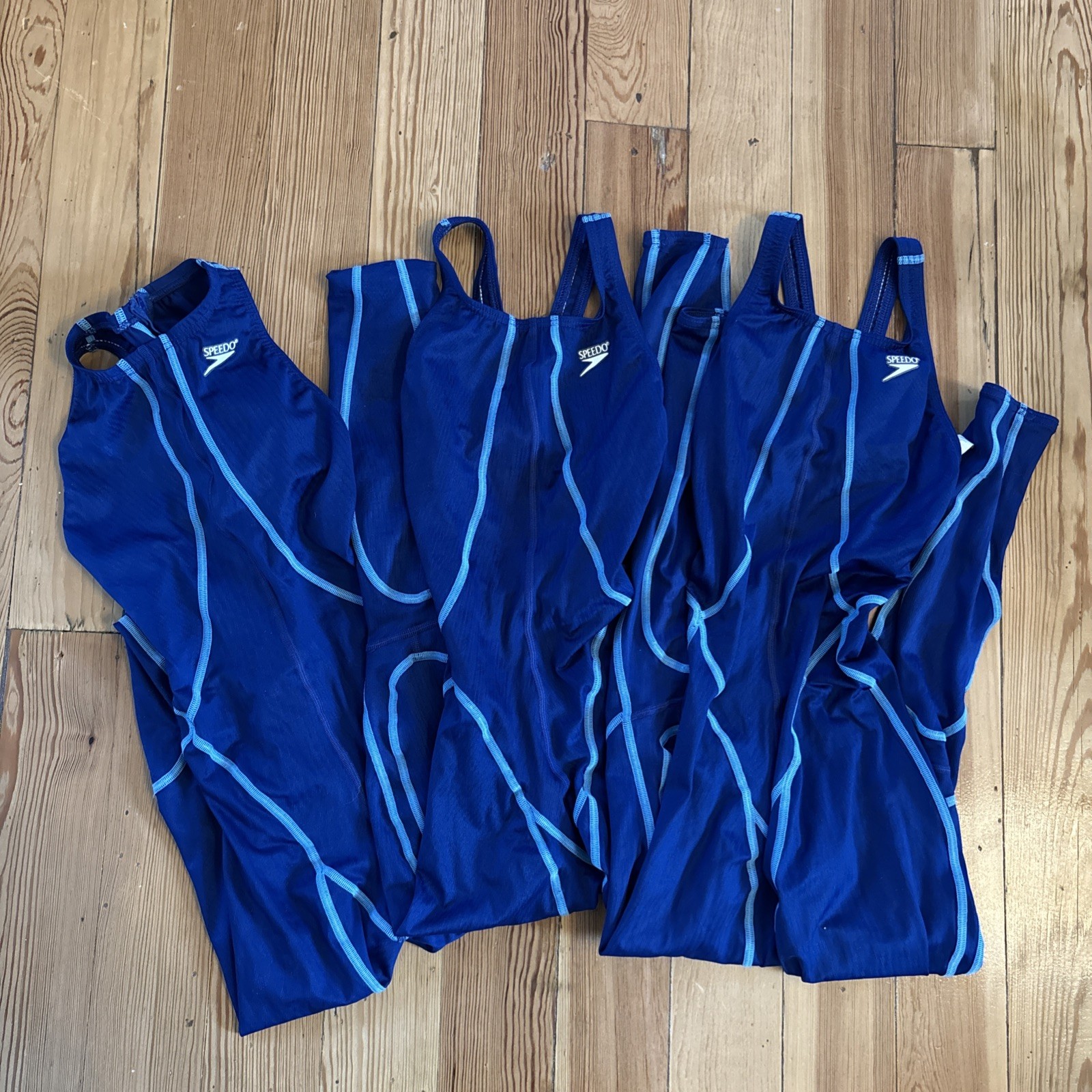 Speedo Competitive Fastskin One-Piece Racing Swimsuit Back Zip Lot 3 Size 26