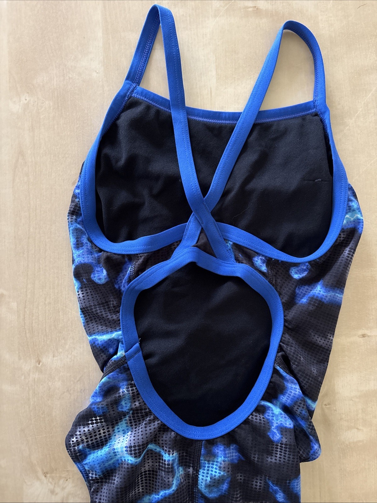 Speedo Women’s Size 28 Endurance Swimsuit One Piece Training Racing Blue – EUC