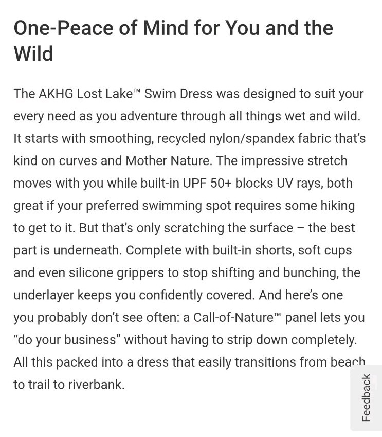 Duluth Trading Women 18W Black AKHG Lost Lake Swim Dress UPF 50 Built in Bra NWT
