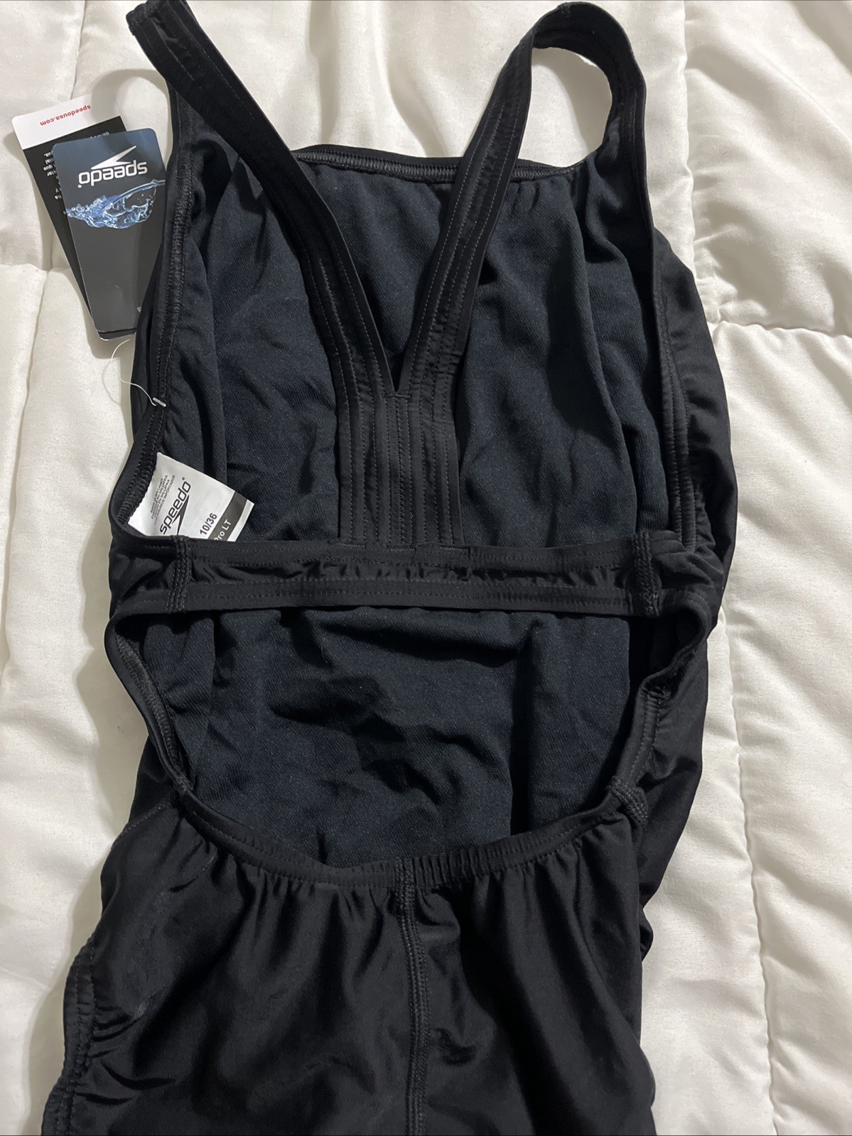 Speedo Women’s Swimsuit Pro LT Team Black 10/36 NWT