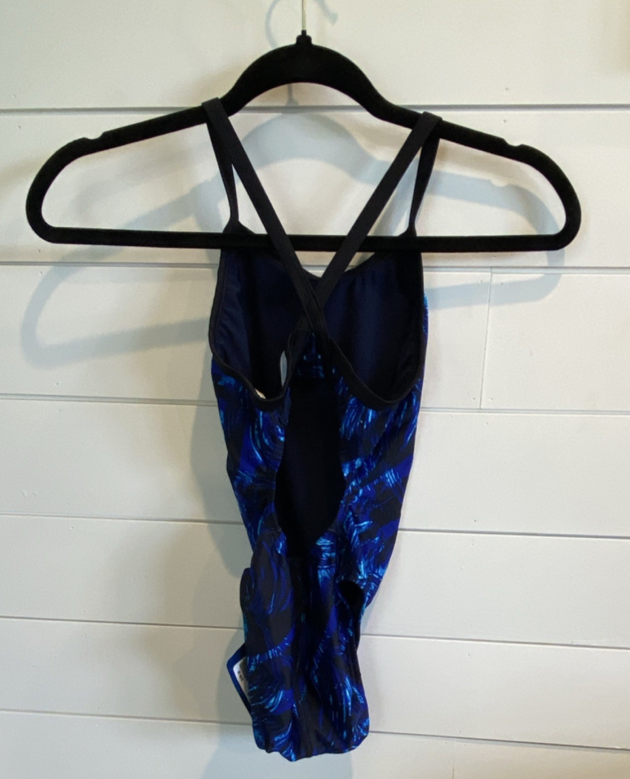 WATERPRO Storm Thin Strap One Piece Competitive Swimwear Blue Size 28 Brand New