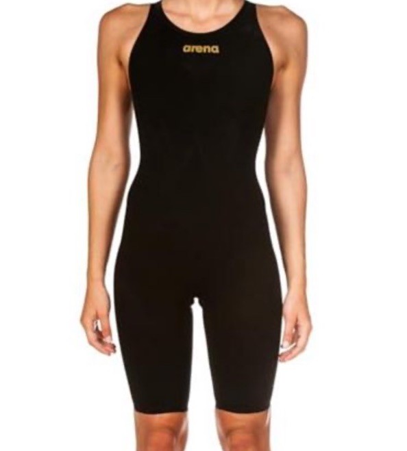 Arena Womens Sz 34 Closed Back Powerskin Carbon Air2 Kneeskin Racing Suit Black