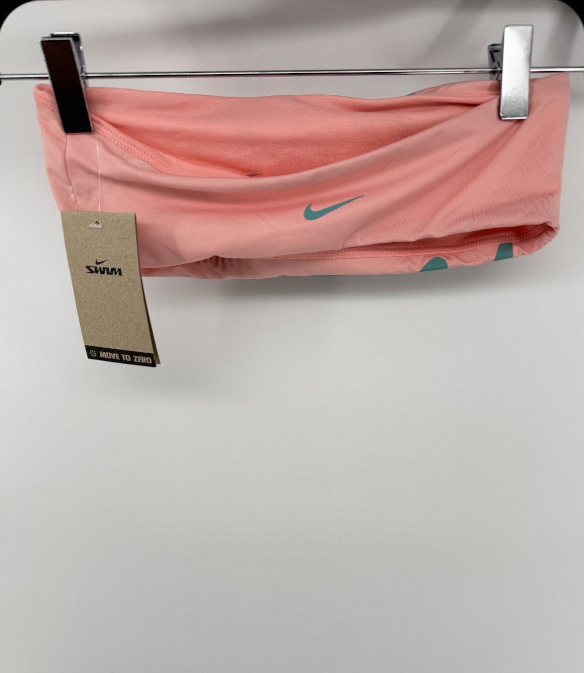 New Nike Women’s Logo Bandeau Bikini Top And Bottom 2pc Set XS