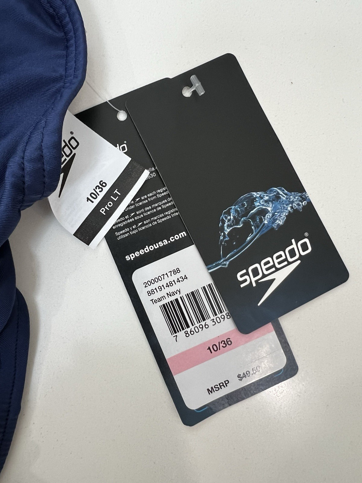 Speedo Women’s ProLTTeam Navy. Size: 10/36. NWT