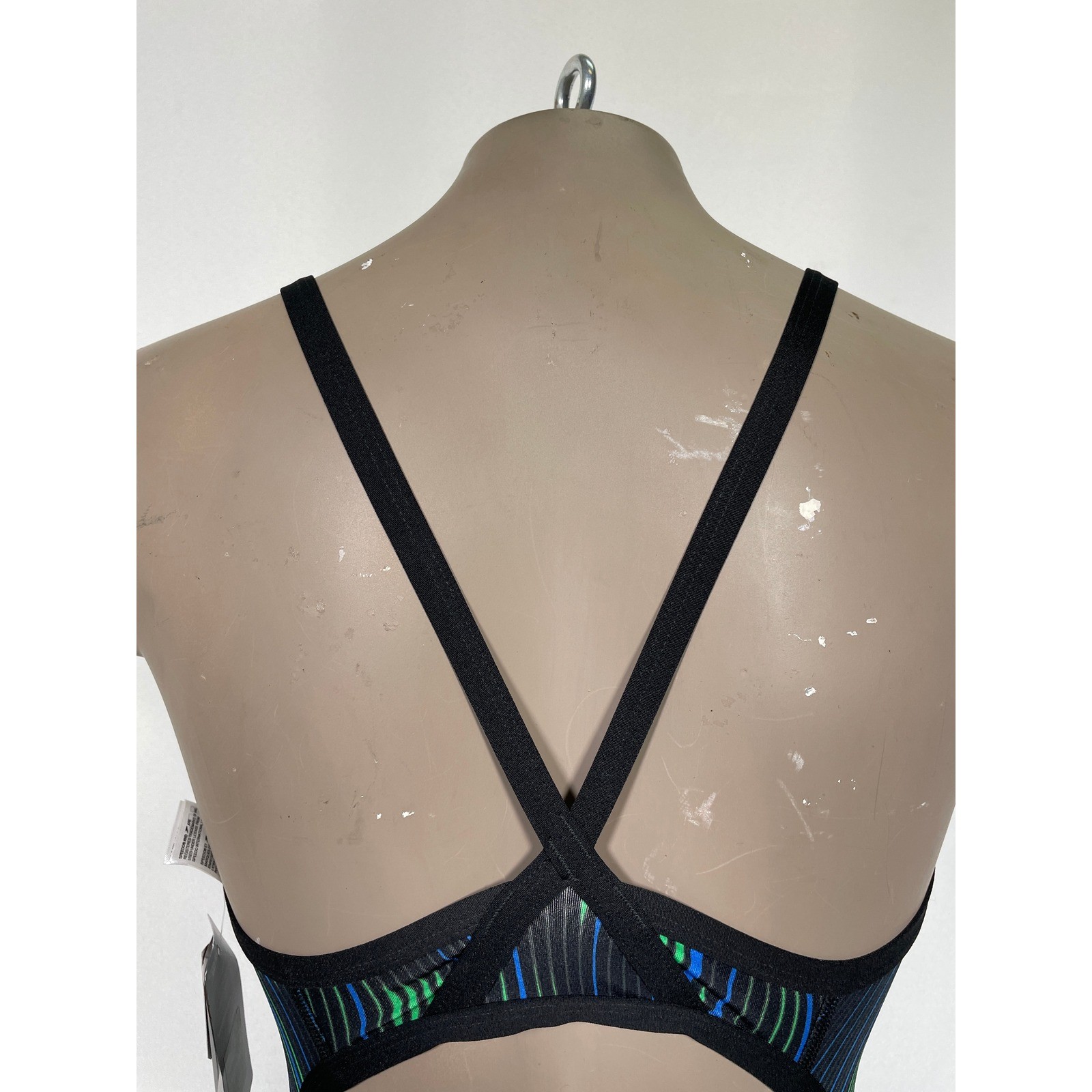 Speedo Endurance+ Racing Cut Flyback Blue Swimsuit One Piece Women’s 32 NWT
