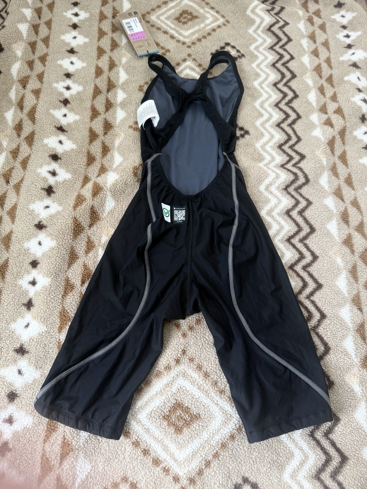 Arena Powerskin ST Next Open Back Kneeskin – Size US 28 / F 34 – NWT Black