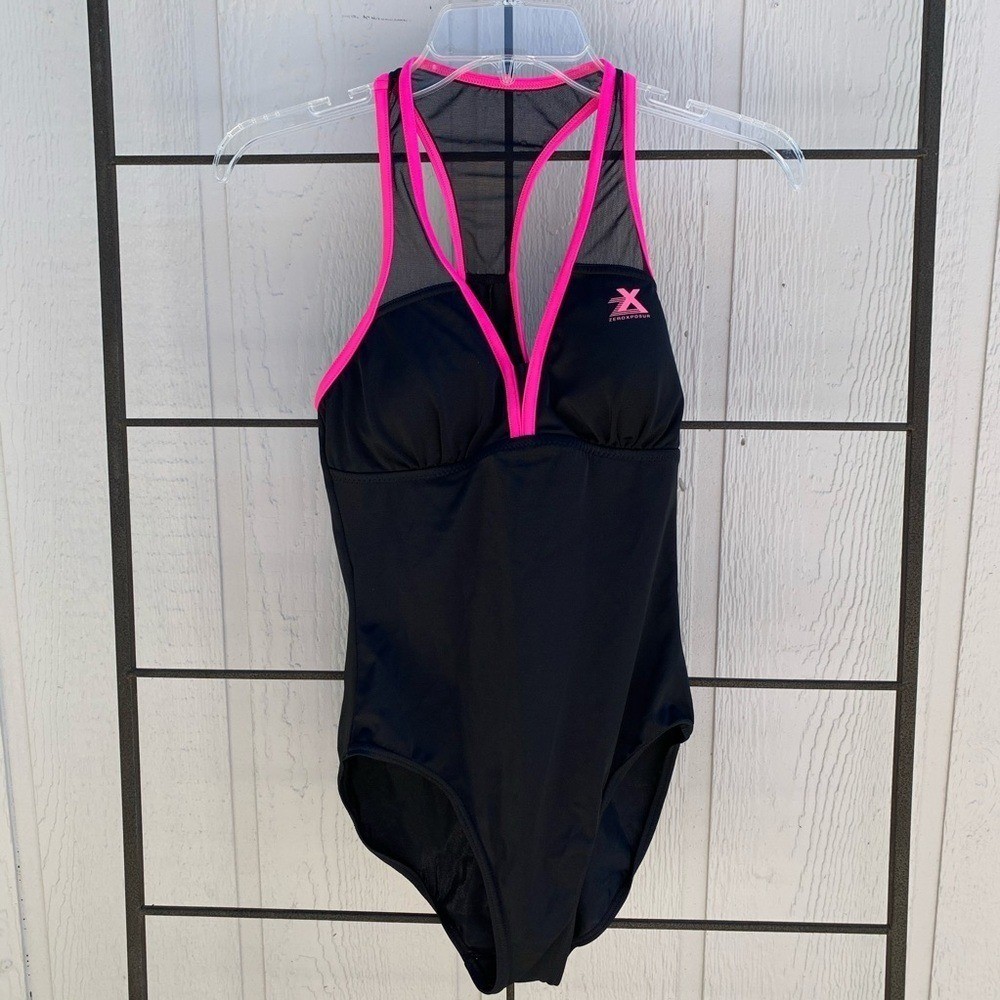 ZeroXposur One Piece Swimsuit Maillot Sport Back Women’s Size 6